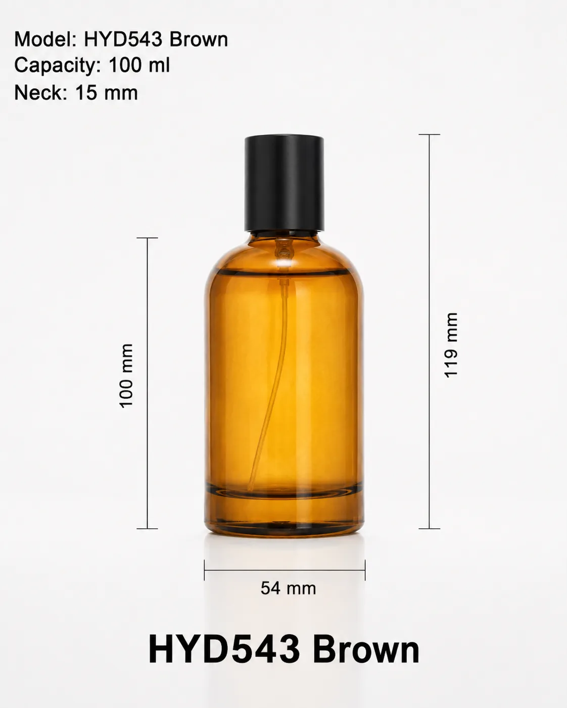 HYD543 Brown perfume bottle